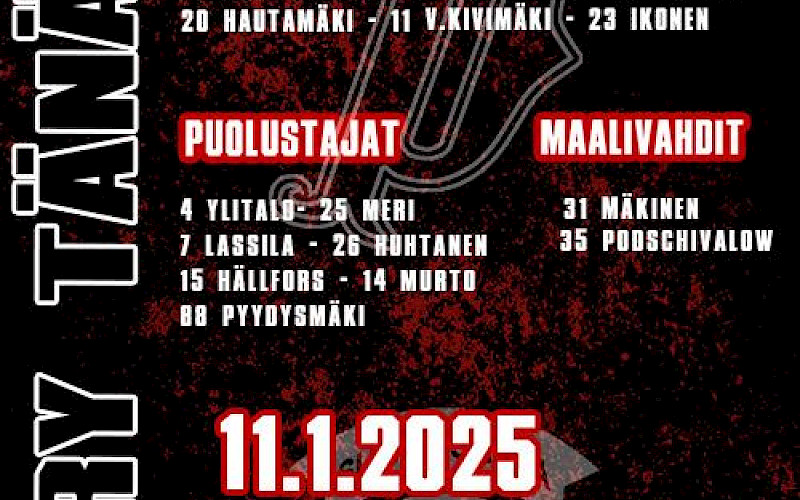 Hunters saapuu tänään vieraaksi Nokialle