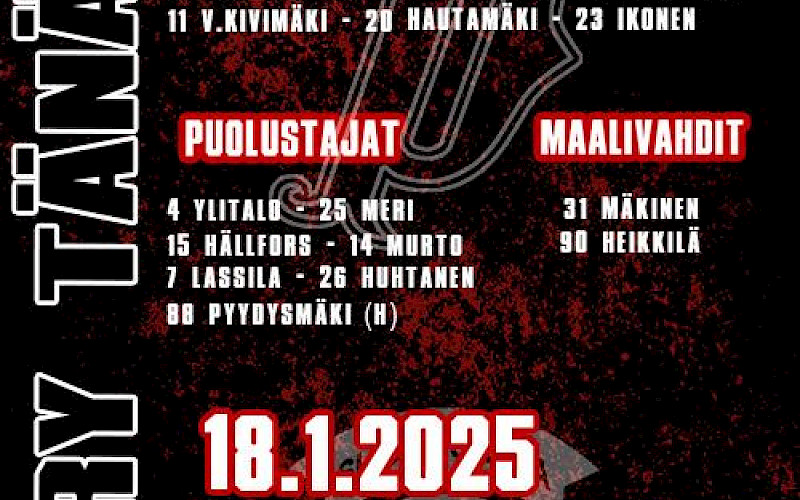 Tänään matkataan Muik Hockeyn vieraaksi