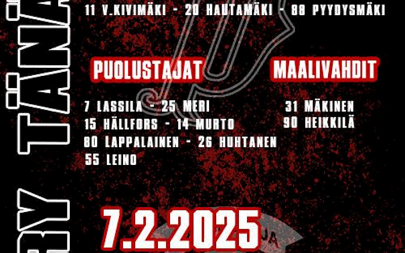 Tänään kotipeli Parkanossa