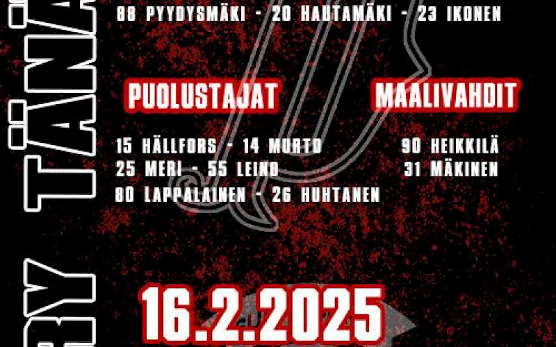 Runkosarjan viimeinen vieraspeli tänään Lappeenrannassa