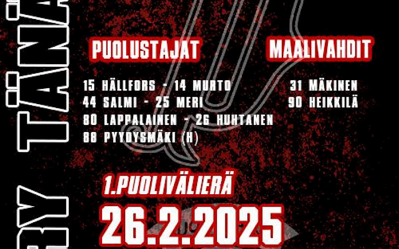 Tänään ne alkaa - playoffsit
