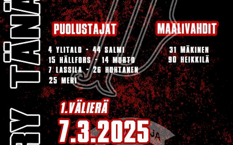 Välierät alkavat, vieraita Uudestakaarlepyystä