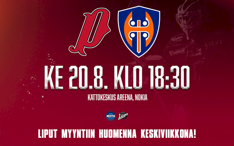 Tappara-ottelun liput tulevat myyntiin keskiviikkona 30.7.
