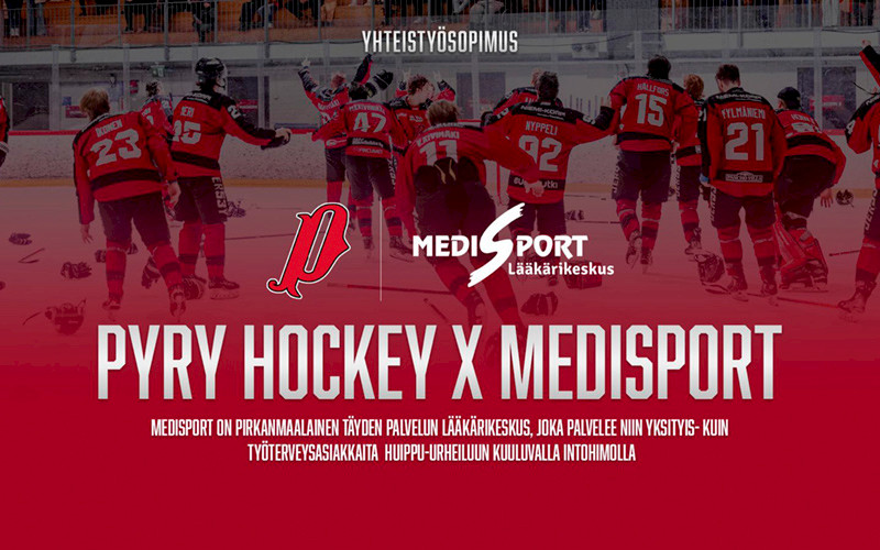 Medisport on Pyry Hockeyn virallinen lääkäriyhteistyökumppani