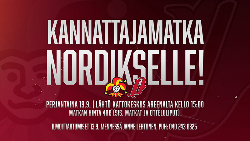 Kannattajamatka Helsinkiin - Ilmoittaudu mukaan!
