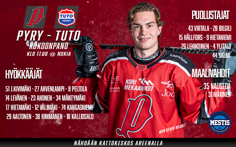 Pyry aloittaa kotiotteluputken tänään