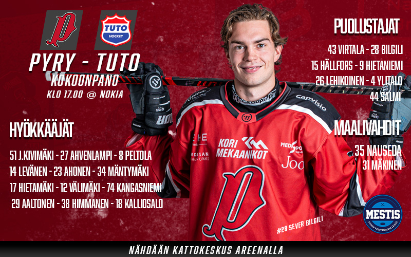 Pyry aloittaa kotiotteluputken tänään