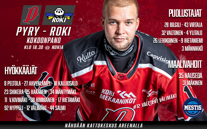 Pyryllä kaikki paukut perjantain kotiotteluun – Vierailijoita Napapiiriltä