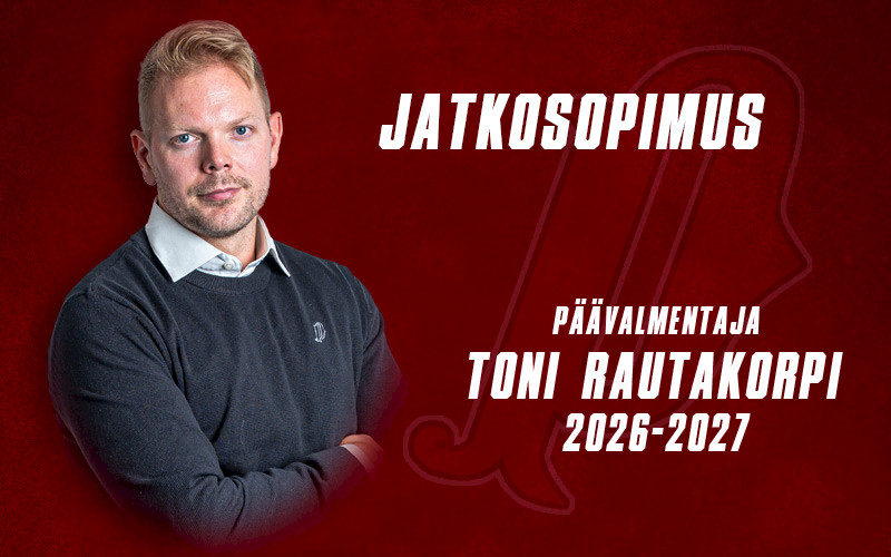 Toni Rautakorpi luotsaa Pyryä myös kaudella 2026–2027