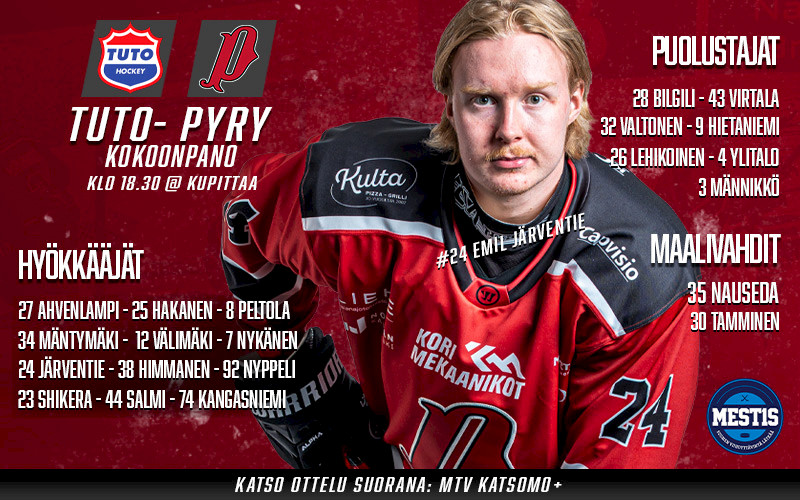 Pyryn perjantai-ilta kuluu Turussa