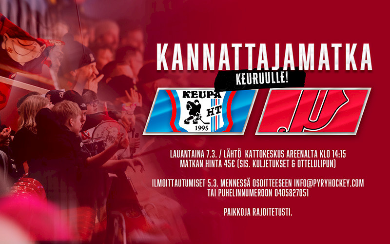 Lähde fanimatkalle Keuruulle!