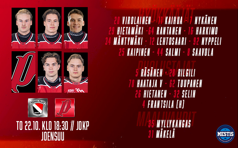 Otteluennakko – JoKP - Pyry